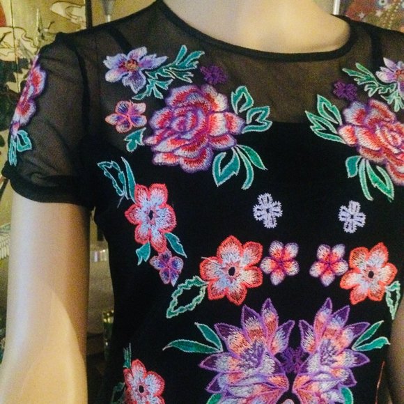 I.N.C. Sheer Embroidery Top - Picture 7 of 8